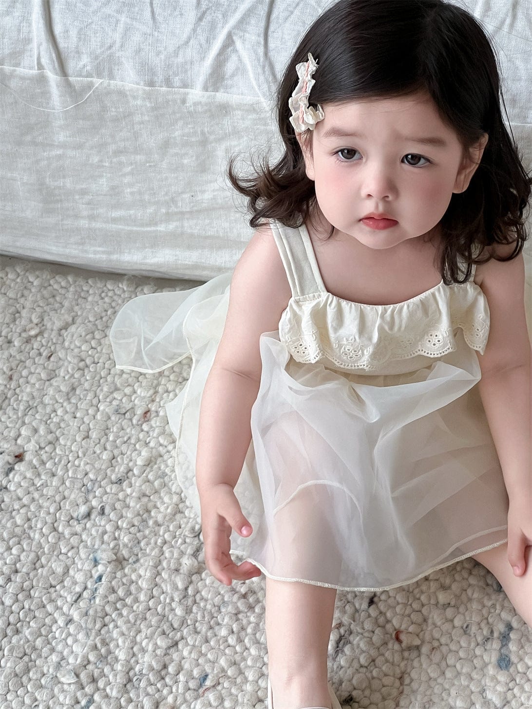 ノースリーブワンピース メッシュスカートキャミソールドレスワンピース【mh0009920】