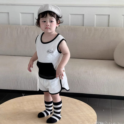 ノースリーブセットアップ ビッグポケットノースリーブタンクトップ+ショートパンツ【mh0009921】