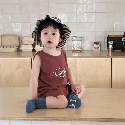 ノースリーブセットアップ ロゴプリントタンクトップ+ショートパンツ【mh0009926】