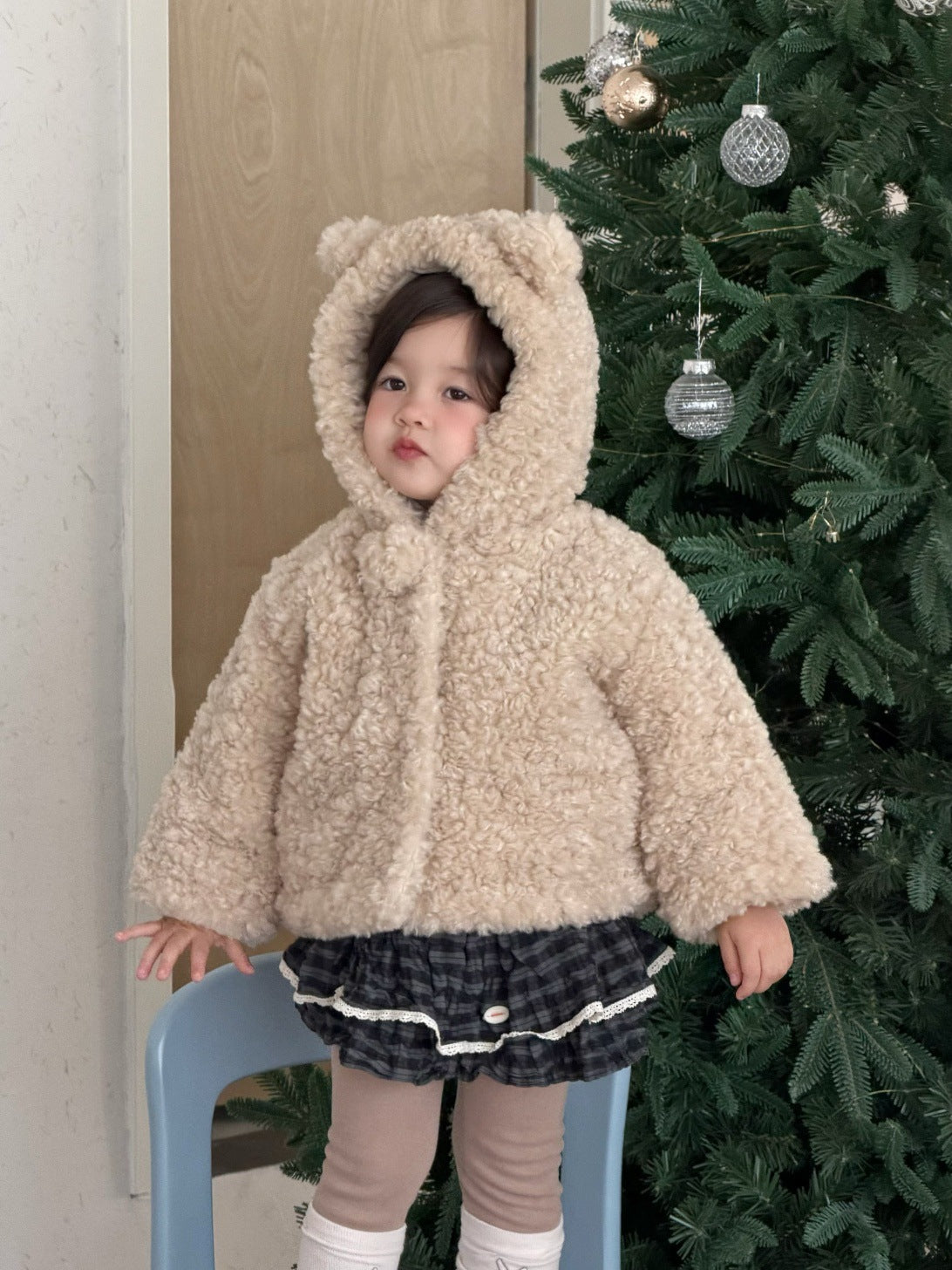 ショートコート・ジャケット・ジャンパー くま耳フーディボアジャケット アウター コート【mh0011926】