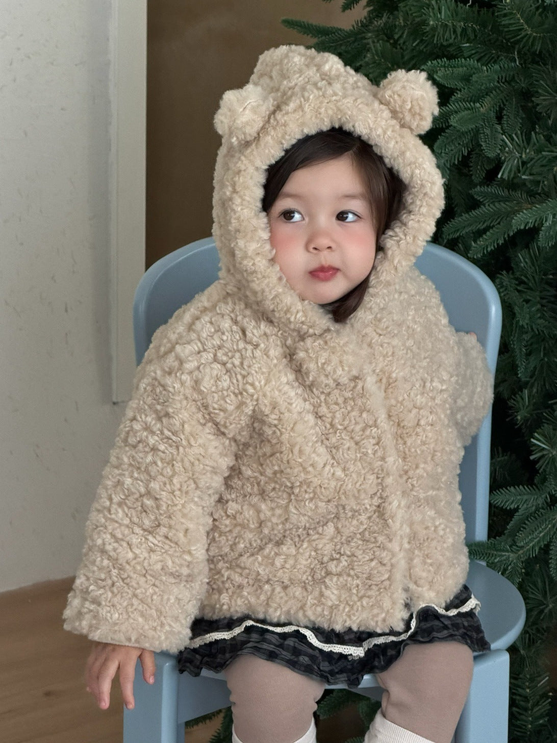 ショートコート・ジャケット・ジャンパー くま耳フーディボアジャケット アウター コート【mh0011926】