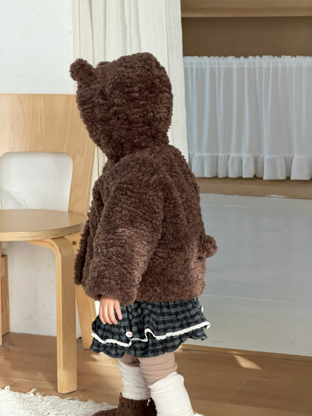 ショートコート・ジャケット・ジャンパー くま耳フーディボアジャケット アウター コート【mh0011926】