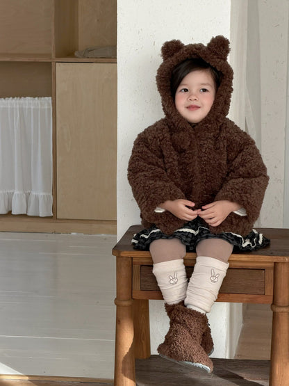 ショートコート・ジャケット・ジャンパー くま耳フーディボアジャケット アウター コート【mh0011926】