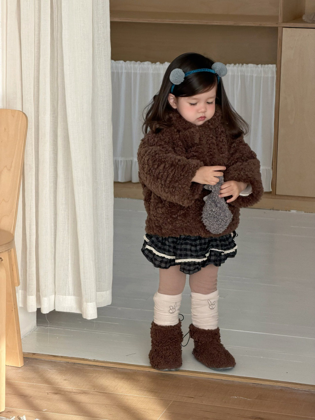 ショートコート・ジャケット・ジャンパー くま耳フーディボアジャケット アウター コート【mh0011926】