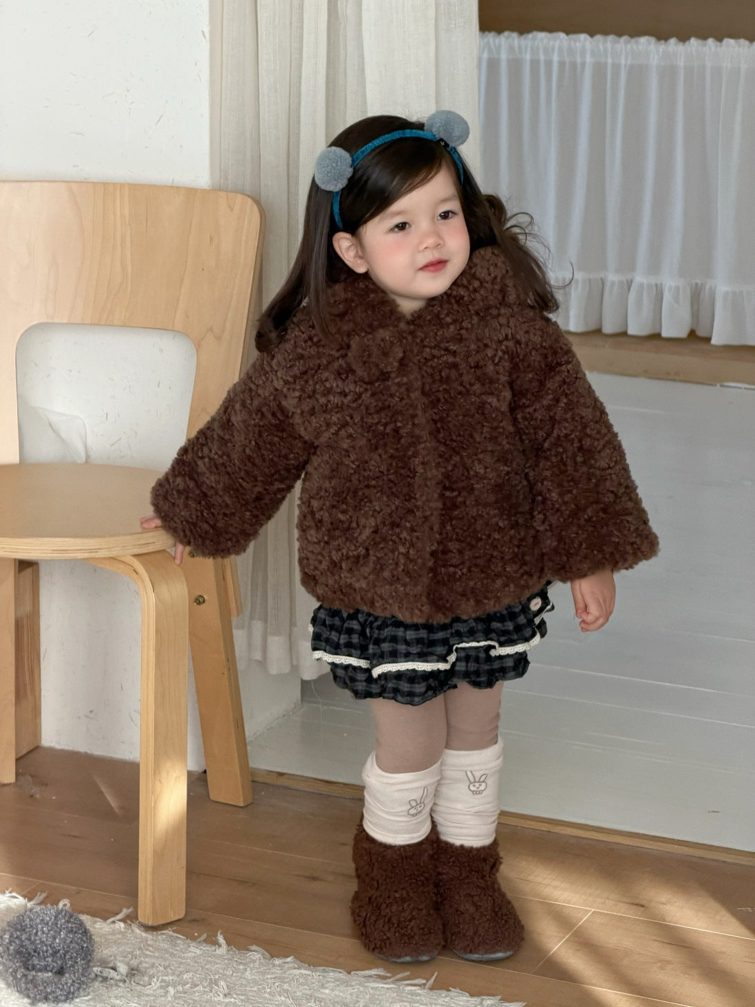 ショートコート・ジャケット・ジャンパー くま耳フーディボアジャケット アウター コート【mh0011926】