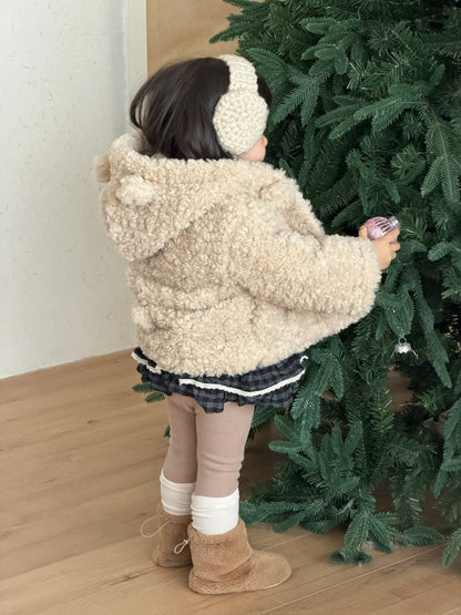 ショートコート・ジャケット・ジャンパー くま耳フーディボアジャケット アウター コート【mh0011926】