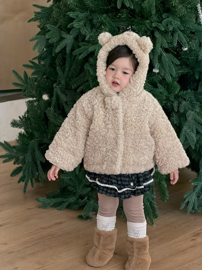 ショートコート・ジャケット・ジャンパー くま耳フーディボアジャケット アウター コート【mh0011926】