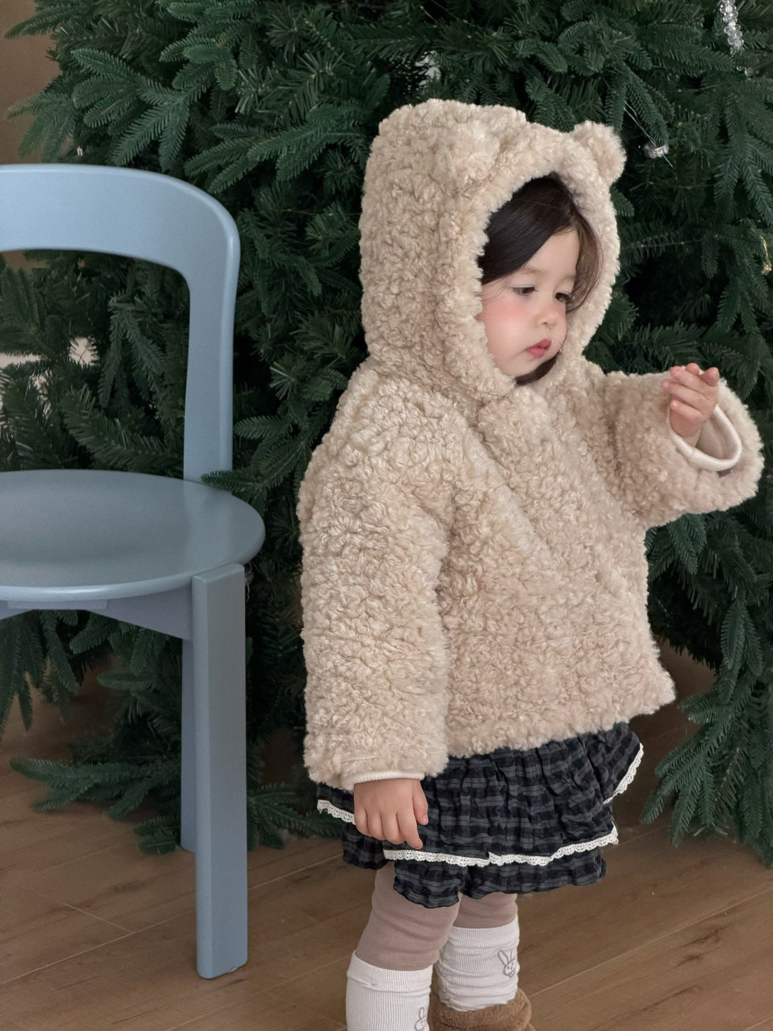 ショートコート・ジャケット・ジャンパー くま耳フーディボアジャケット アウター コート【mh0011926】