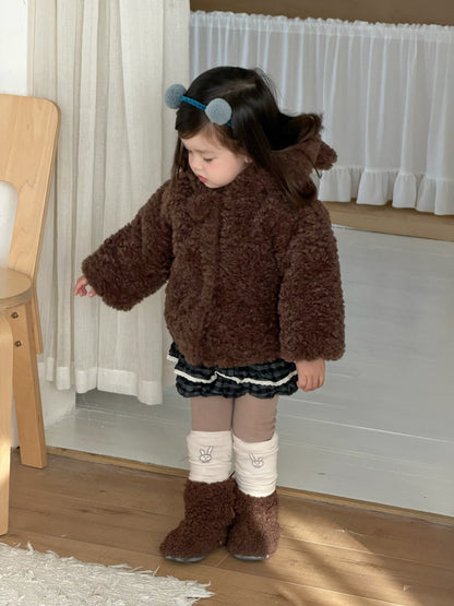 ショートコート・ジャケット・ジャンパー くま耳フーディボアジャケット アウター コート【mh0011926】