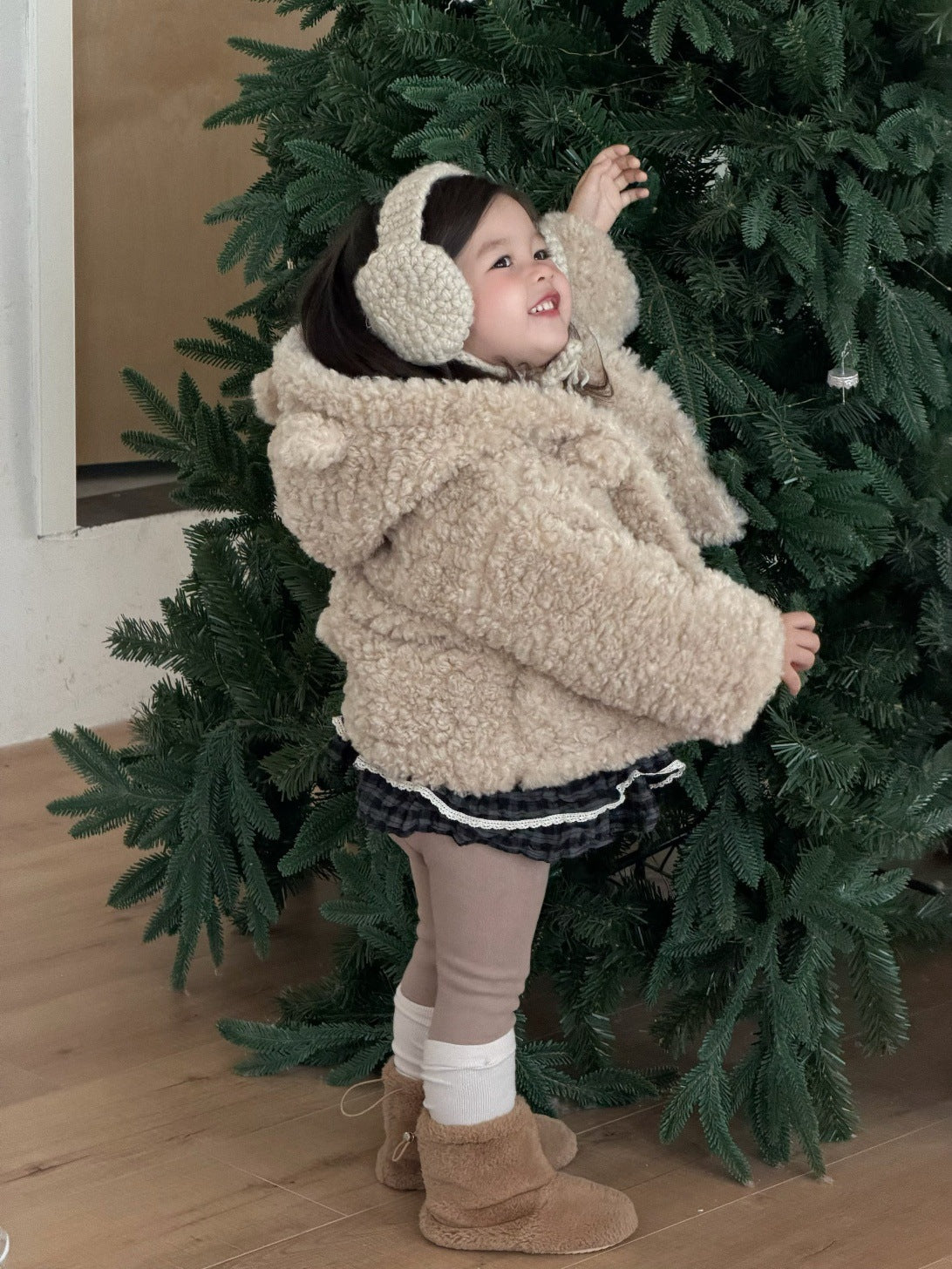 ショートコート・ジャケット・ジャンパー くま耳フーディボアジャケット アウター コート【mh0011926】