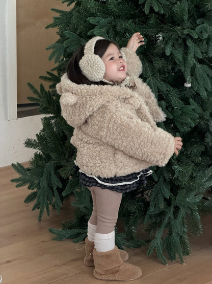 ショートコート・ジャケット・ジャンパー くま耳フーディボアジャケット アウター コート【mh0011926】