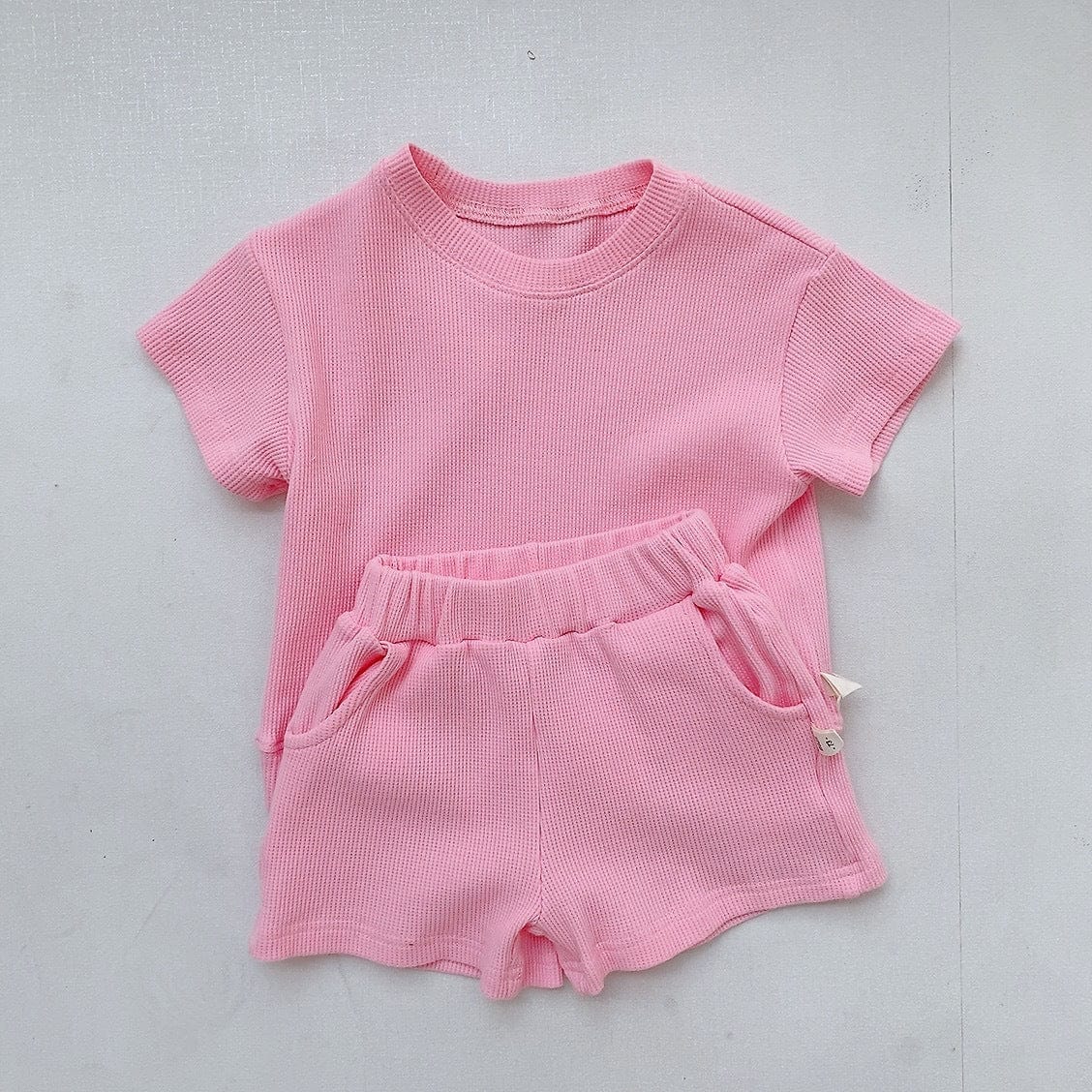 半袖セットアップ Pink / 6M 66cm ベビー セットアップ 半袖 Tシャツ パンツ【mh0000977】