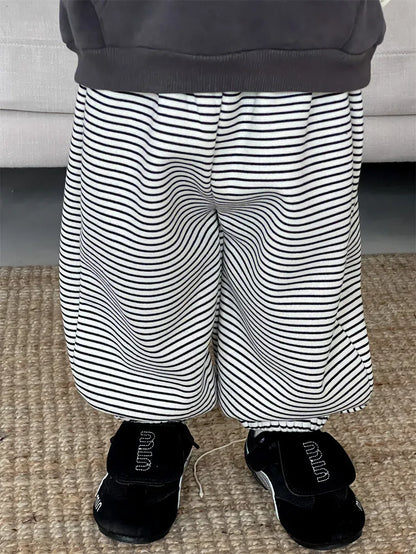 トレーナー・フーディ striped pants / 9M  73CM ベビートップス ナンバーロゴプリント裏フリースフーディ長袖スウェットパーカー【mh0007975】