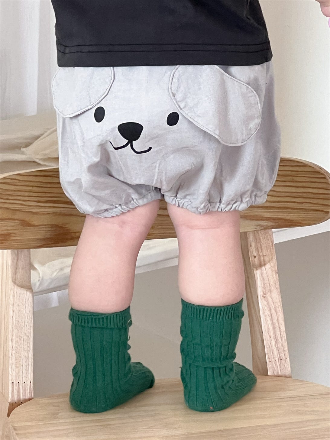 半袖セットアップ アップリケ半袖Tシャツ/バルーンショートパンツ【mh0009910】