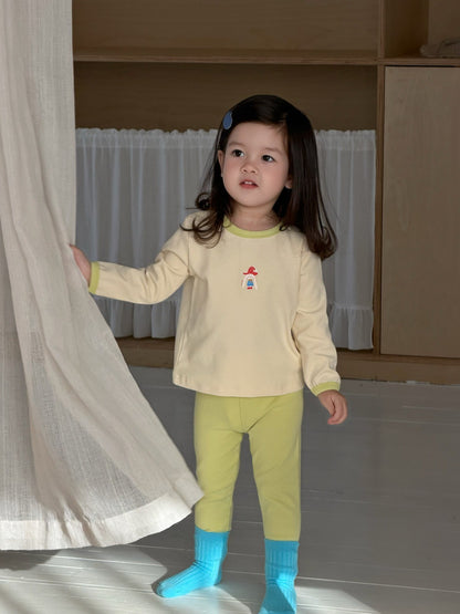 長袖セットアップ 長袖パジャマセット Tシャツ+ロングパンツ プリント柄【mh0011934】