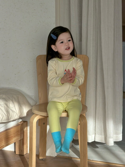 長袖セットアップ 長袖パジャマセット Tシャツ+ロングパンツ プリント柄【mh0011934】