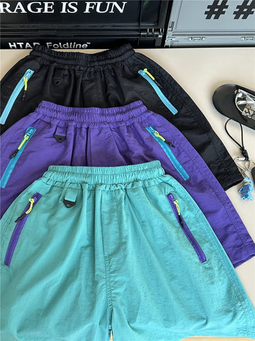 Nylon Utility Shorts メッシュジップ ショートパンツ【mh0012968】 snidols ハーフパンツ・ショートパンツ