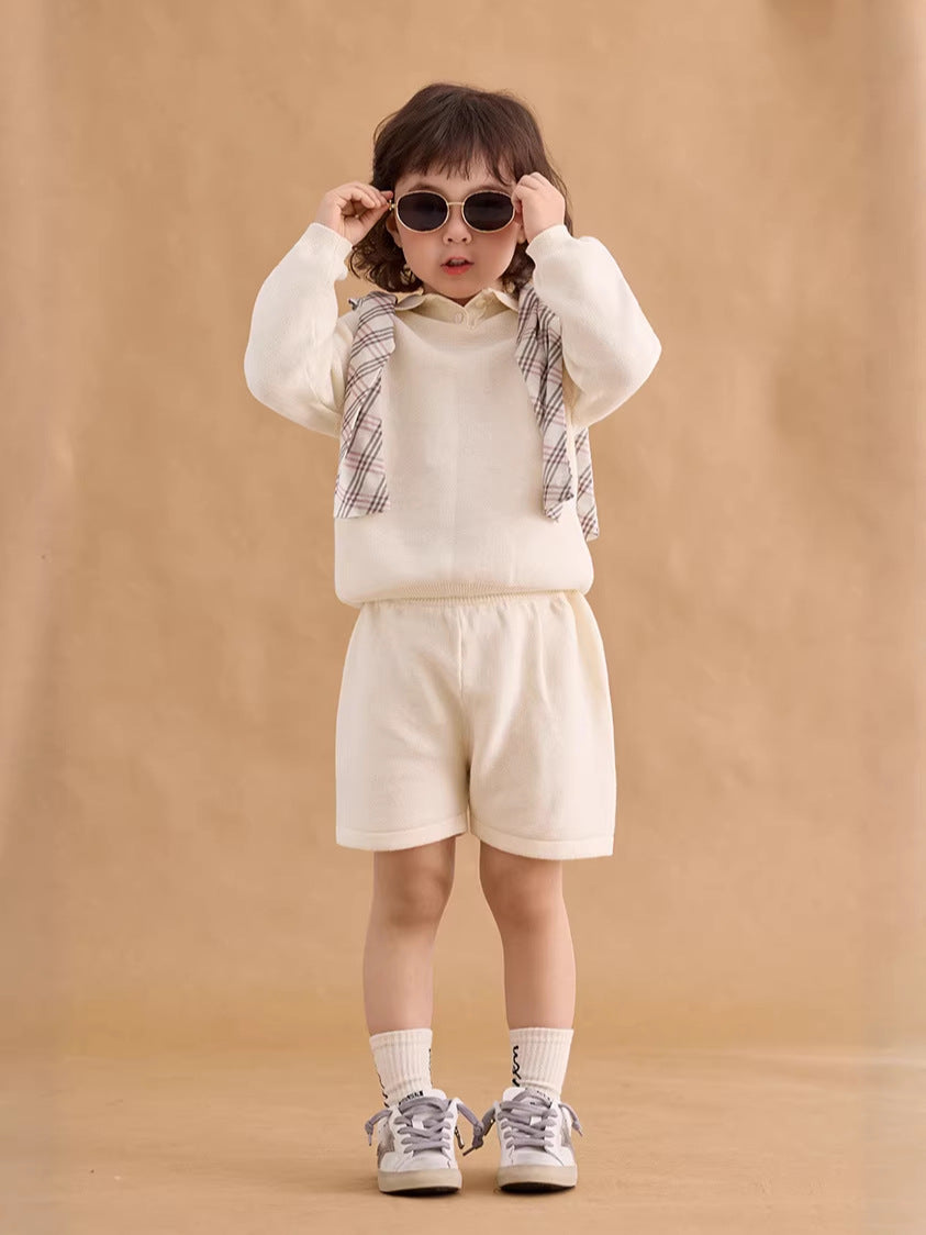 Old Money Style Knit Polo Shirt ポロ ニット プルオーバー【mh0012371】 mamahalo shop