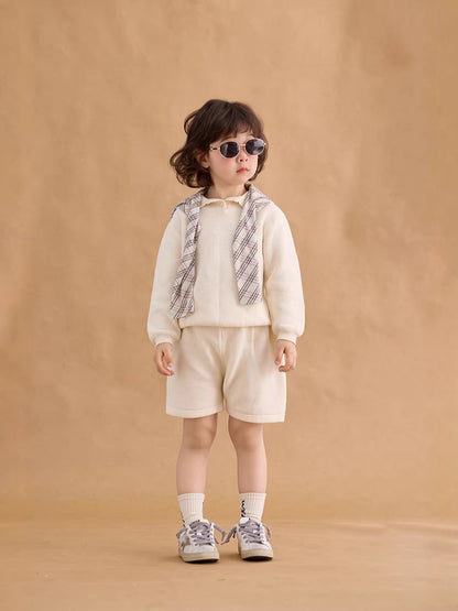 Old Money Style Knit Polo Shirt ポロ ニット プルオーバー【mh0012371】 mamahalo shop