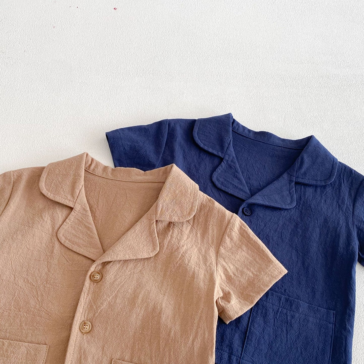 Open Collar Shirt & Shorts Set オープンカラー 半袖 セットアップ【mh0012723】 angou 半袖セットアップ