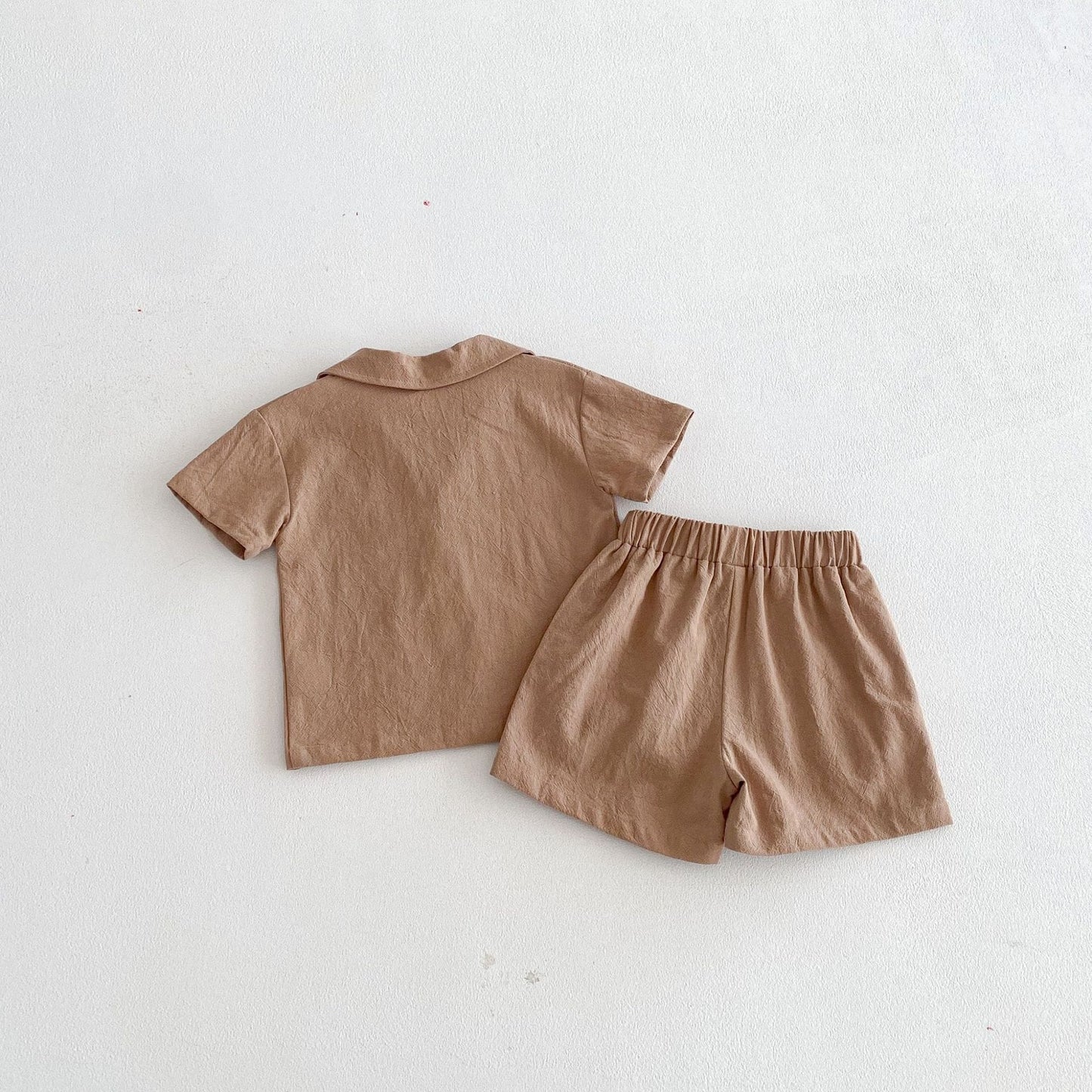 Open Collar Shirt & Shorts Set オープンカラー 半袖 セットアップ【mh0012723】 angou 半袖セットアップ