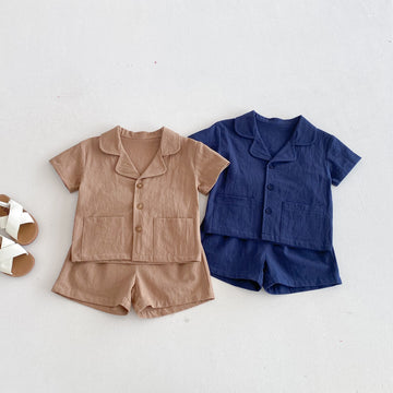 Open Collar Shirt & Shorts Set オープンカラー 半袖 セットアップ【mh0012723】 angou 半袖セットアップ