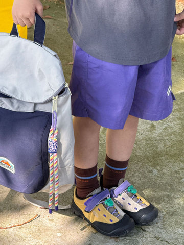 Outdoor Quick-dry Block Shorts スポーツ ハーフパンツ【mh0013312】 Purple / 90cm cicikids ハーフパンツ・ショートパンツ