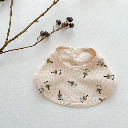 よだれかけ plant Waffle Print Absorbent Baby Bib ワッフル プリント スタイ ビブ【mh0011988】