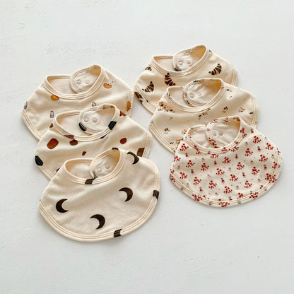 よだれかけ Waffle Print Absorbent Baby Bib ワッフル プリント スタイ ビブ【mh0011988】