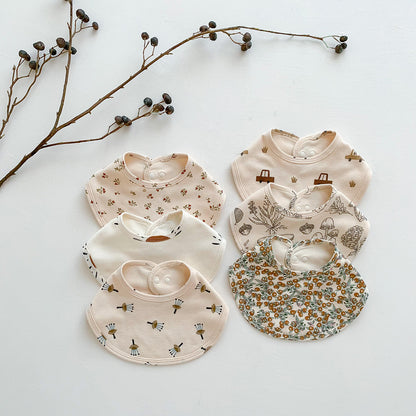 よだれかけ Waffle Print Absorbent Baby Bib ワッフル プリント スタイ ビブ【mh0011988】