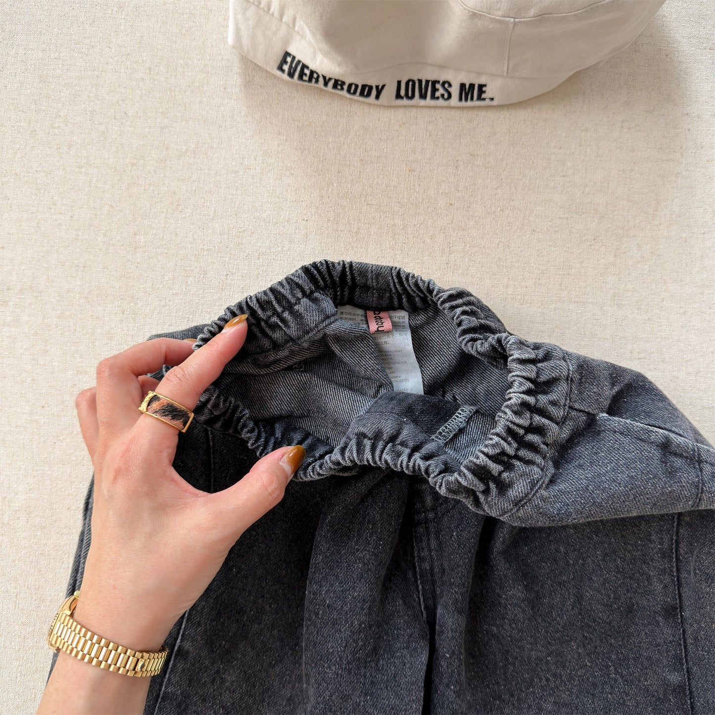 Patch Denim Cropped Jeans パッチ デニム クロップドパンツ【mh0012467】 ADbaby デニムパンツ