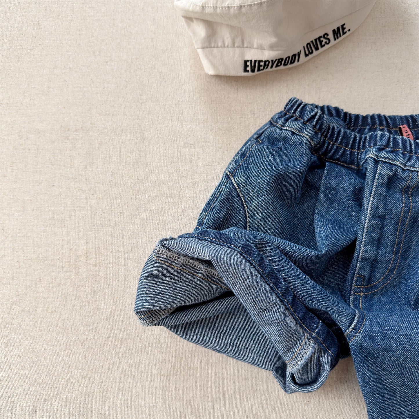 Patch Denim Cropped Jeans パッチ デニム クロップドパンツ【mh0012467】 ADbaby デニムパンツ