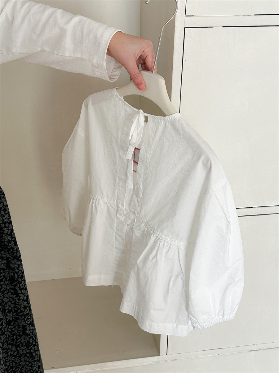 Patchwork Cotton Doll Blouse パッチワーク ドールブラウス【mh0012281】 Laibaobao