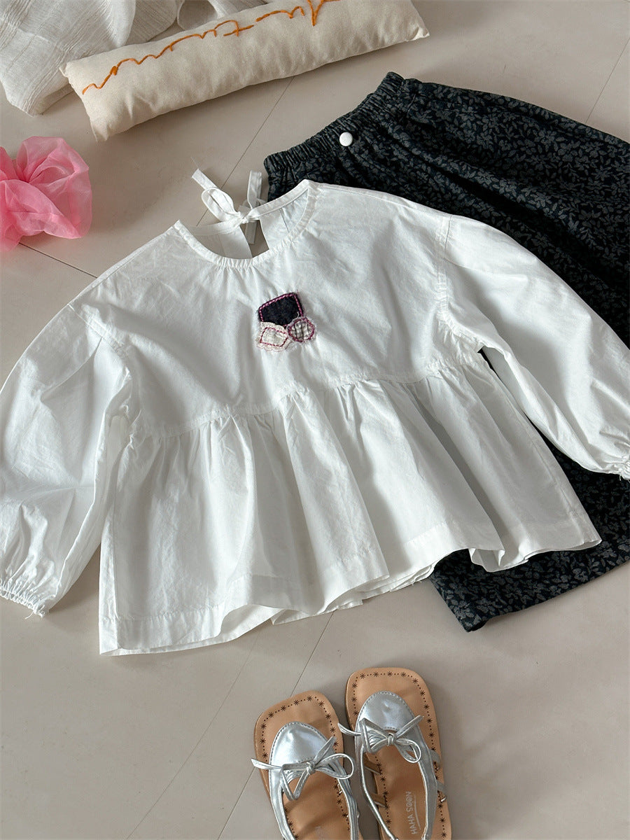 Patchwork Cotton Doll Blouse パッチワーク ドールブラウス【mh0012281】 Laibaobao