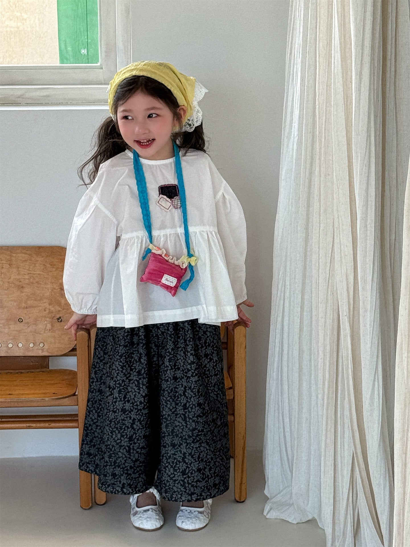 Patchwork Cotton Doll Blouse パッチワーク ドールブラウス【mh0012281】 Laibaobao