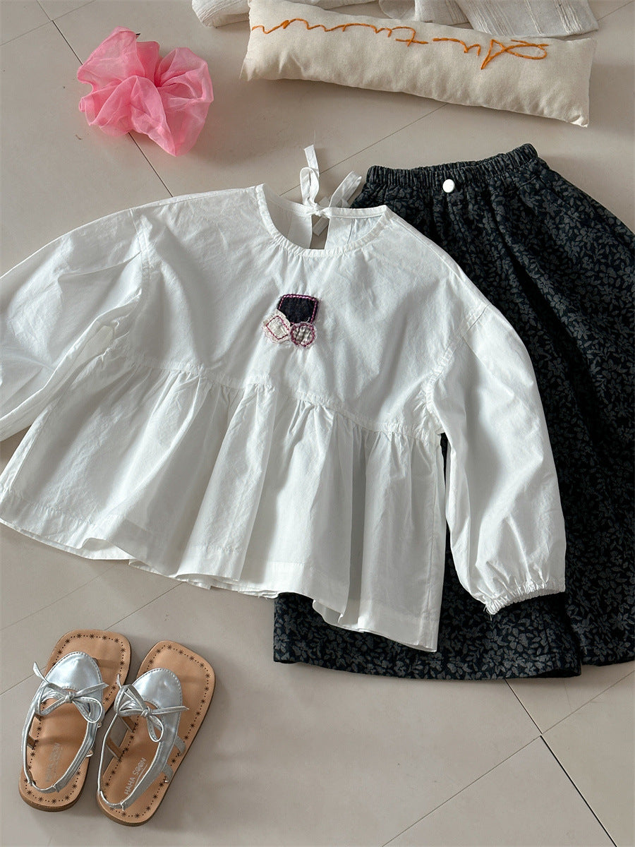 Patchwork Cotton Doll Blouse パッチワーク ドールブラウス【mh0012281】 Laibaobao