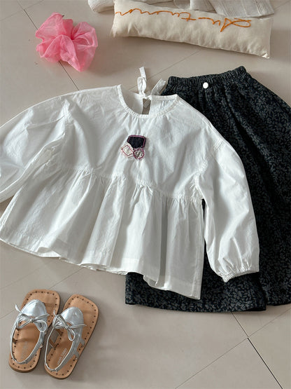Patchwork Cotton Doll Blouse パッチワーク ドールブラウス【mh0012281】 Laibaobao