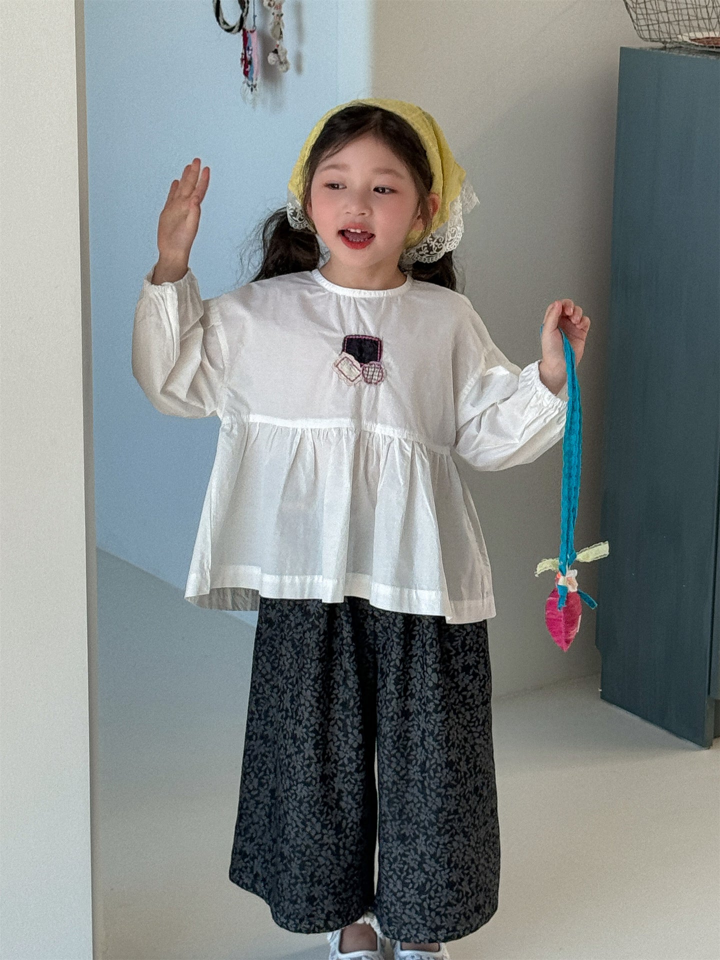 Patchwork Cotton Doll Blouse パッチワーク ドールブラウス【mh0012281】 Laibaobao