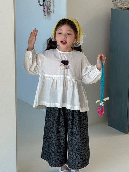 Patchwork Cotton Doll Blouse パッチワーク ドールブラウス【mh0012281】 Laibaobao
