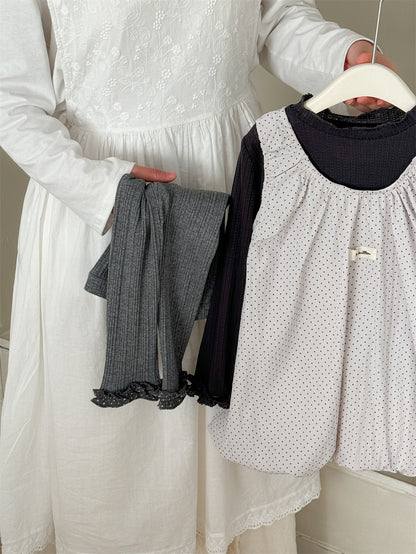 Patchwork Polka Dot Sleeveless Dress ドットパッチワーク ノースリーブワンピース【mh0012283】 Laibaobao