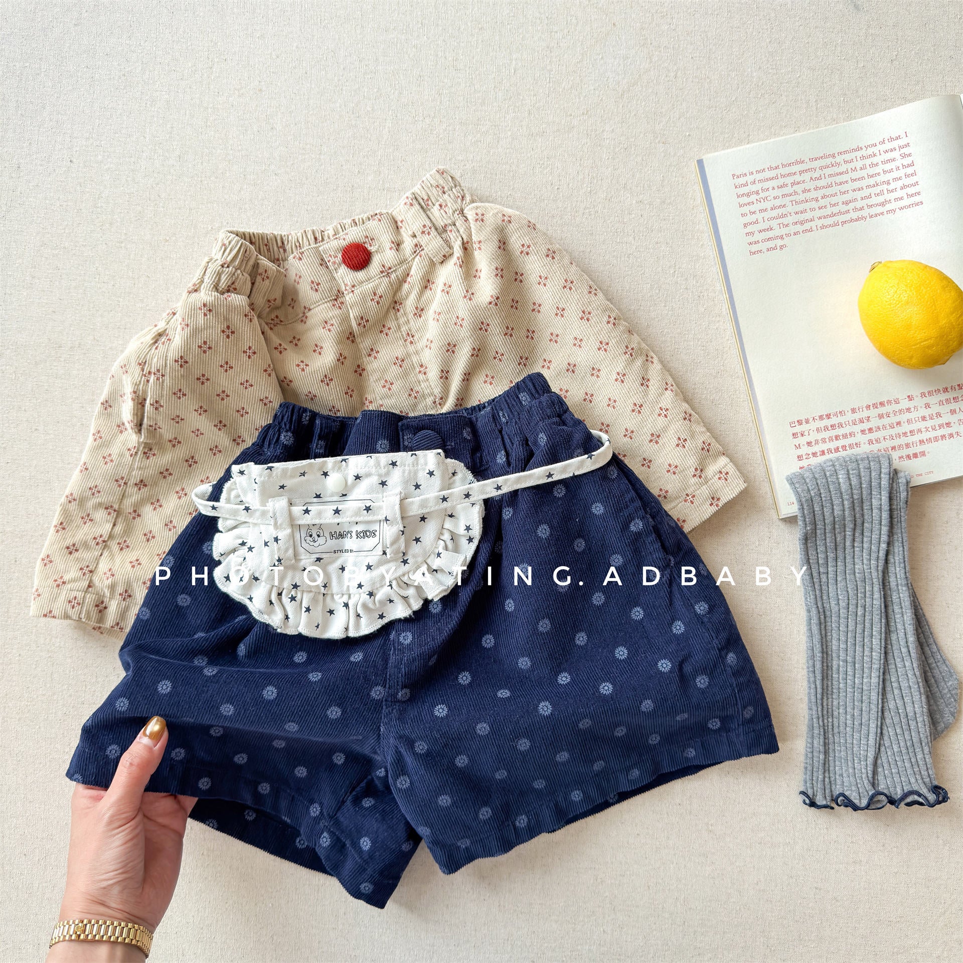 Patterned Cotton Shorts プリント ハーフパンツ【mh0012454】 ADbaby ハーフパンツ・ショートパンツ