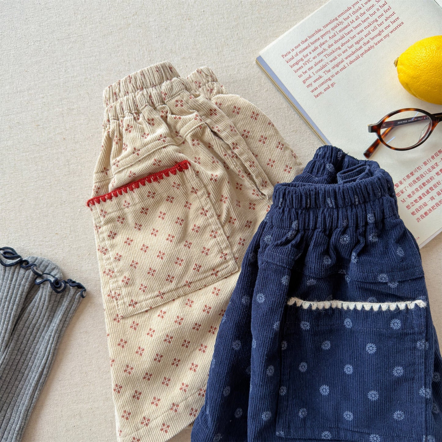 Patterned Cotton Shorts プリント ハーフパンツ【mh0012454】 ADbaby ハーフパンツ・ショートパンツ