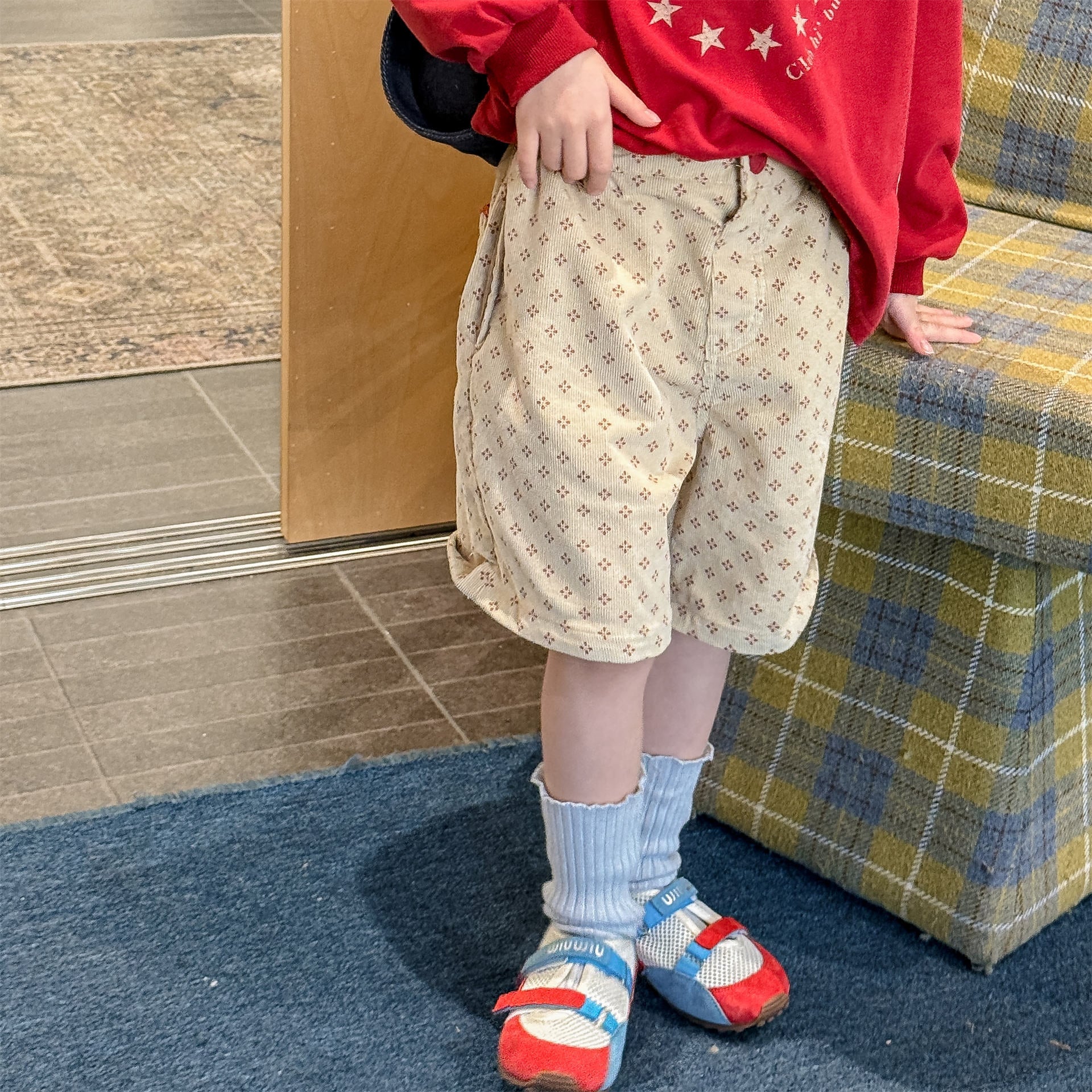 Patterned Cotton Shorts プリント ハーフパンツ【mh0012454】 ADbaby ハーフパンツ・ショートパンツ