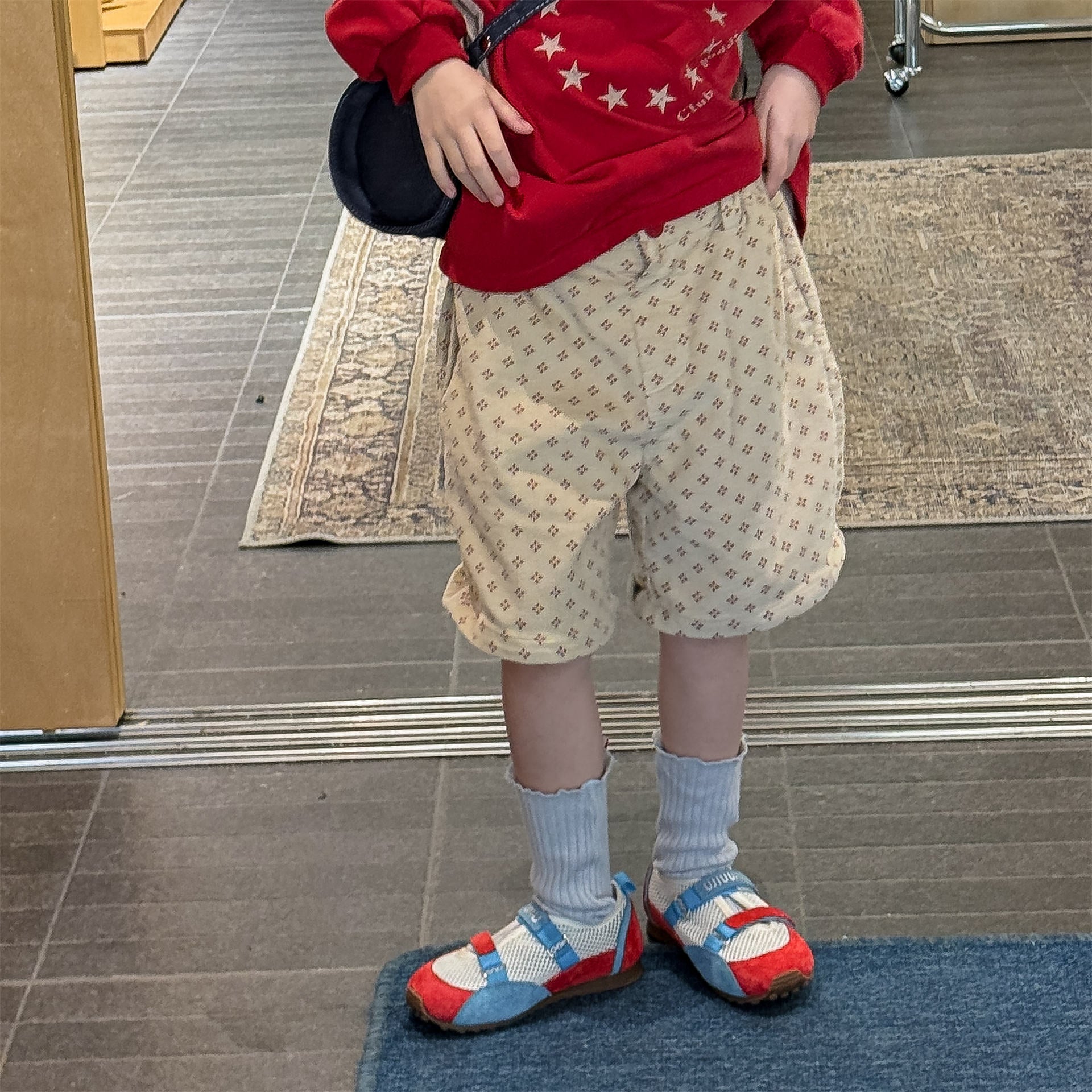 Patterned Cotton Shorts プリント ハーフパンツ【mh0012454】 ADbaby ハーフパンツ・ショートパンツ