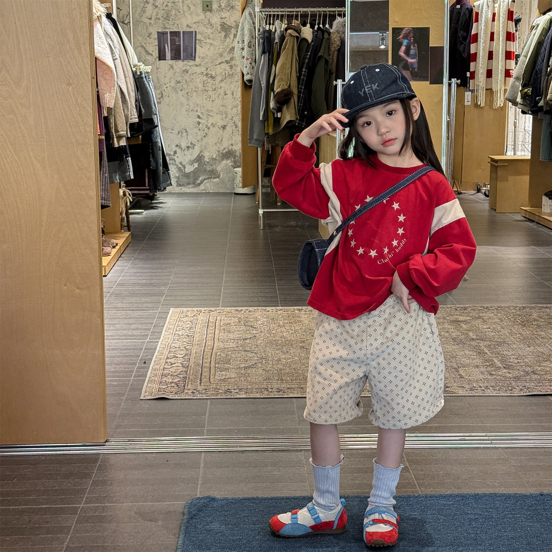 Patterned Cotton Shorts プリント ハーフパンツ【mh0012454】 ADbaby ハーフパンツ・ショートパンツ