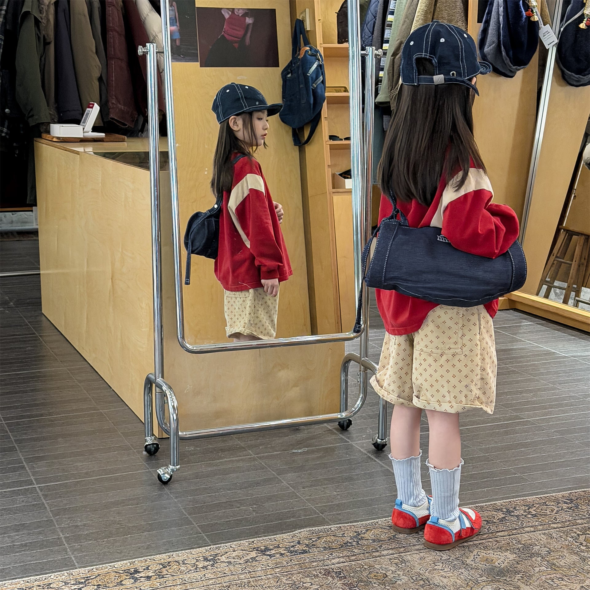 Patterned Cotton Shorts プリント ハーフパンツ【mh0012454】 ADbaby ハーフパンツ・ショートパンツ