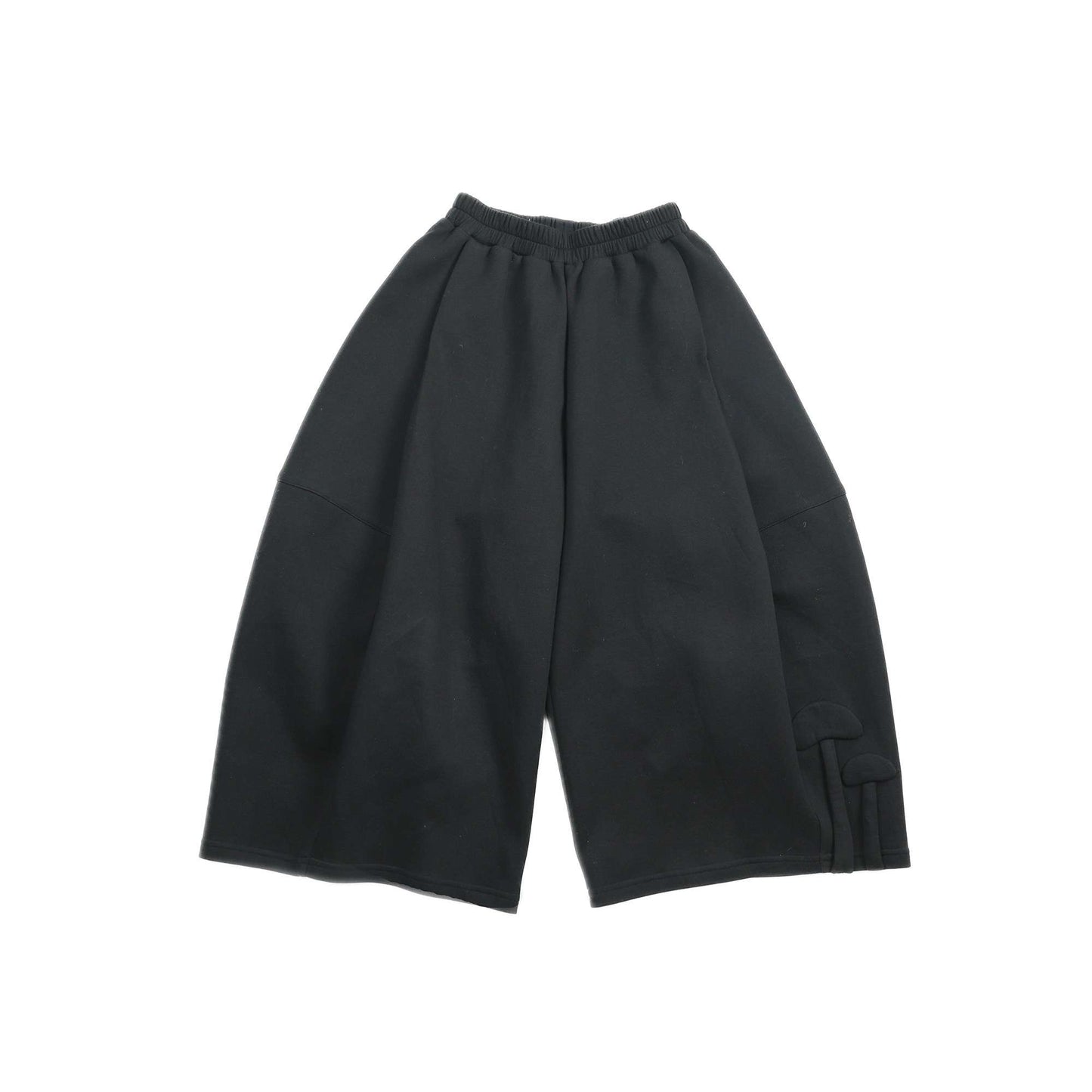 ロングパンツ・スウェットパンツ Black / L Pawpaw Liu | Black Cropped Wide Leg Pants ブラック クロップド ワイドパンツ【mh0020078】