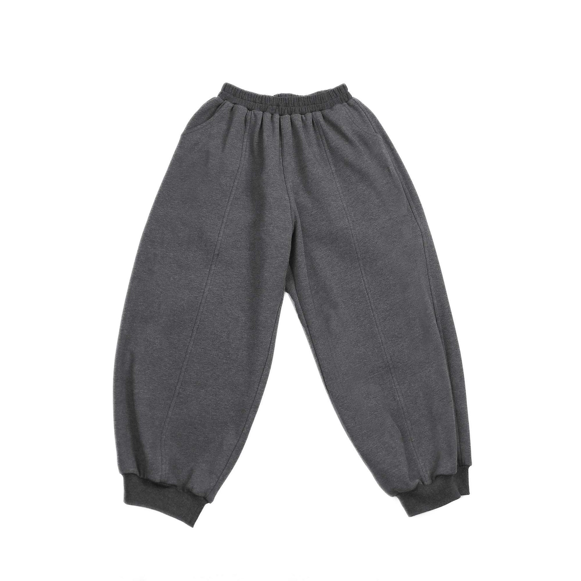 ロングパンツ・スウェットパンツ Dark Gray / L Pawpaw Liu | Fleece Dark Gray Kids Slacks フリース ダークグレー スラックス【mh0020079】