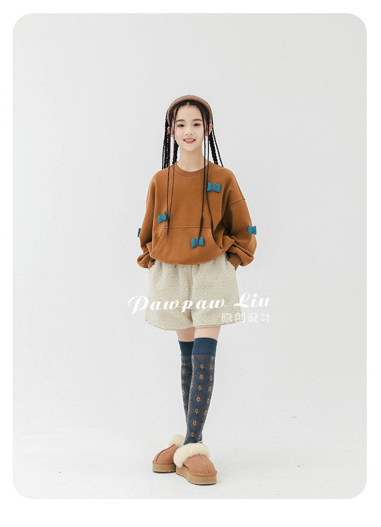 ハーフパンツ・ショートパンツ Pawpaw Liu | Faux Lamb Fleece Shorts フェイク ラムフリース ショートパンツ【mh0020089】