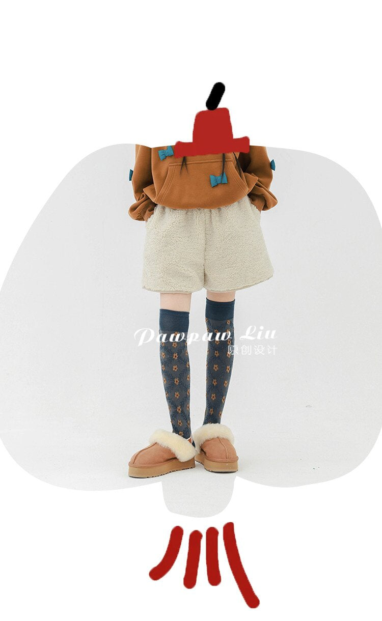ハーフパンツ・ショートパンツ Pawpaw Liu | Faux Lamb Fleece Shorts フェイク ラムフリース ショートパンツ【mh0020089】